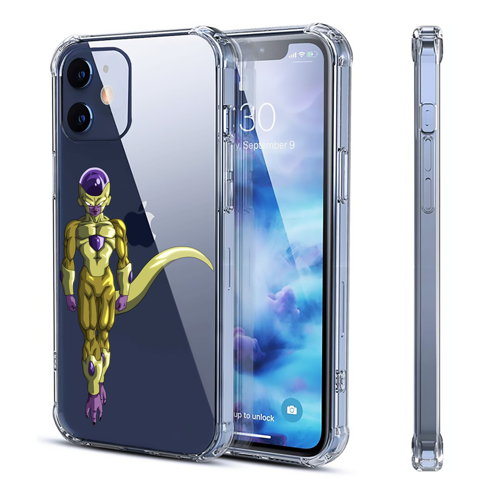 （画像用） ドラゴンボール フリーザ DRAGON BALL Frieza 【iPhone 12シリーズ対応】透明スマホケース（クリアソフトケース）